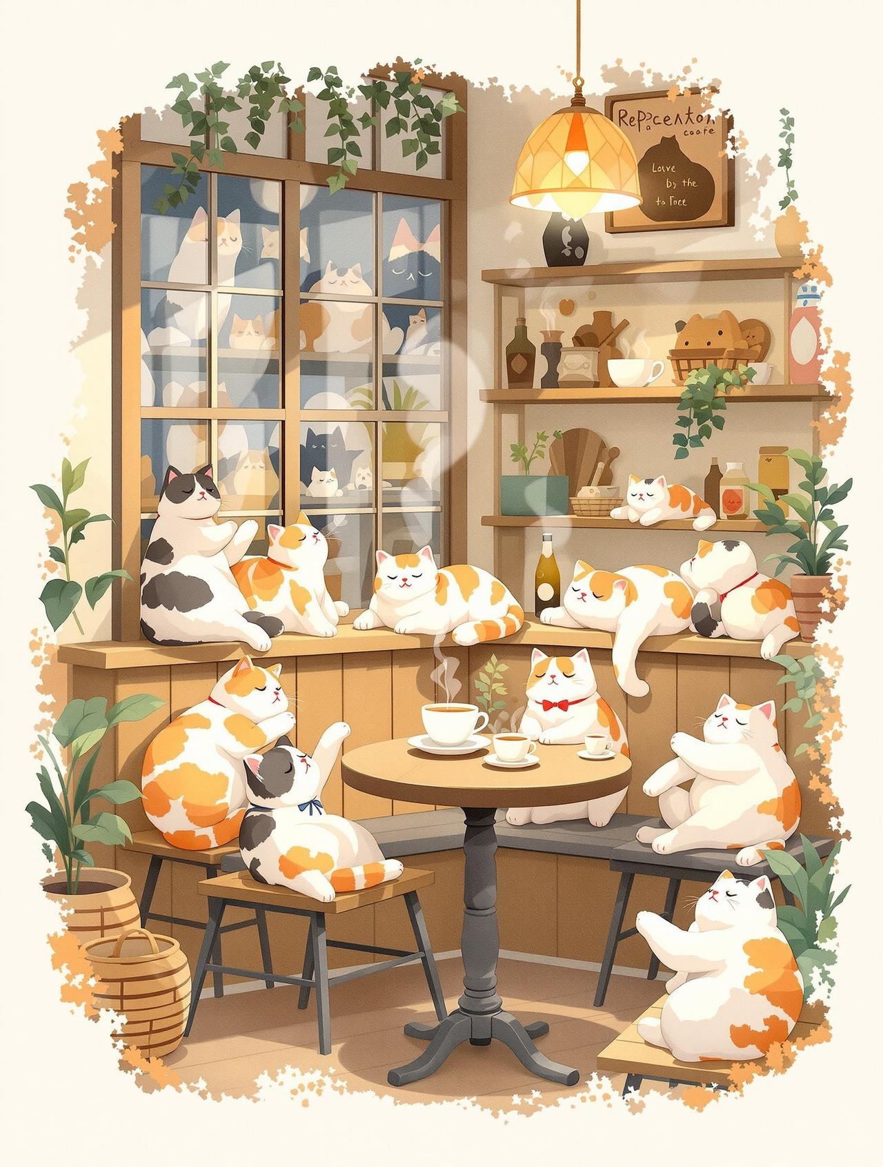 红果漫看 治愈日常 - 猫咪咖啡馆日记